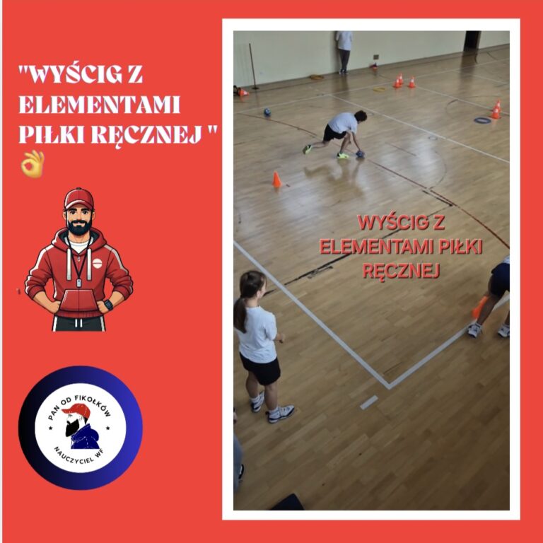 Wyścig z elementami piłki ręcznej